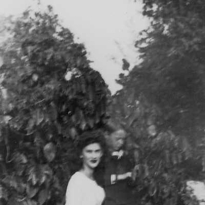 May Rose Albury with nephew Donald Matlock