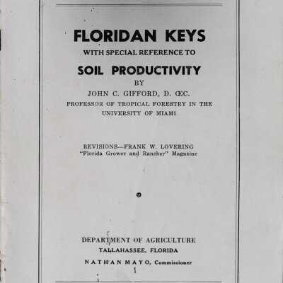 Floridan Keys with Special Reference to Soil Productivity
