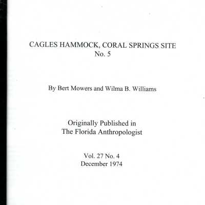 Cagles Hammok, Coral Springs Site No. 5