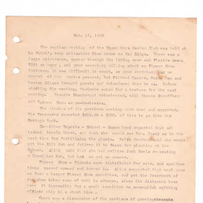 Meeting Minutes - February 17th, 1959
