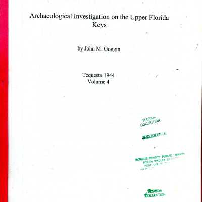 Archaeological Investigation on the Upper Florida Keys