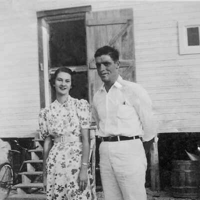 Marjorie Albury and friend