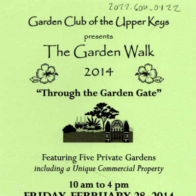 GCUK Garden Walk 2014 Flier with Map