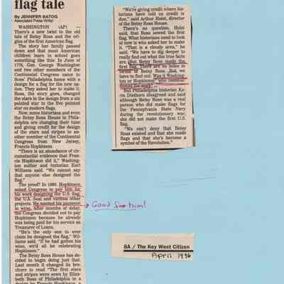 Article on Flag & DAR Newsletter