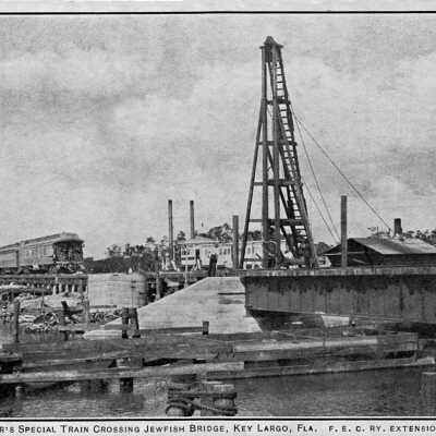Henry Flagler's Special Train Crossing Jewfish Creek