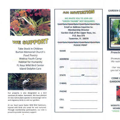 GCUK Francis Tracy Garden Center Pamphlet