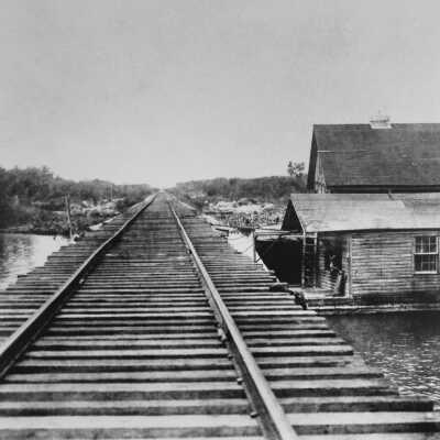 Wooden Bridge Crossing