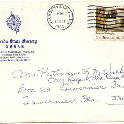 Letter to Katherine Wilkinson from Virginia Buckner, 1983