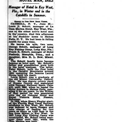 Obituary - Louis P. Schutt