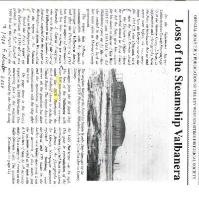 Florida Keys Sea Heritage Journal, Volume 15, Number 3, Spring 2005