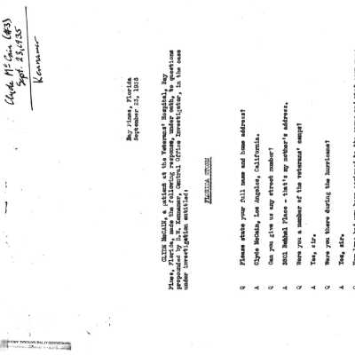 Clyde McCain Testimony