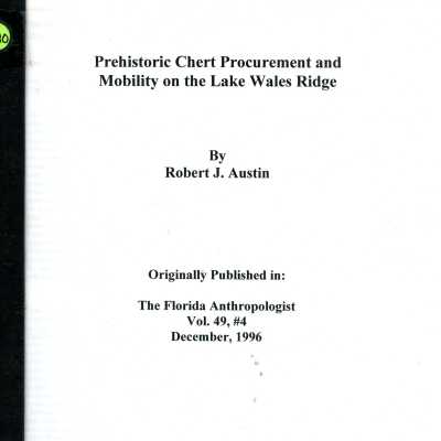Prehistoric Chert Procurement and Mobility on the Lake Wales Ridge