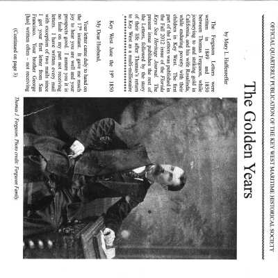 Florida Keys Sea Heritage Journal, Volume 23, Number 2, Winter 2012/13