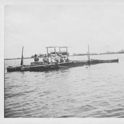 Sponge Fishermen on Barge