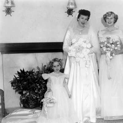 Marion Jean, Shirley, and Flower Girl Laurie Lynn