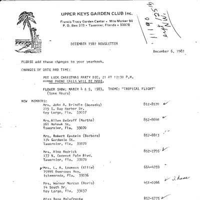 GCUK December Newsletter 1982