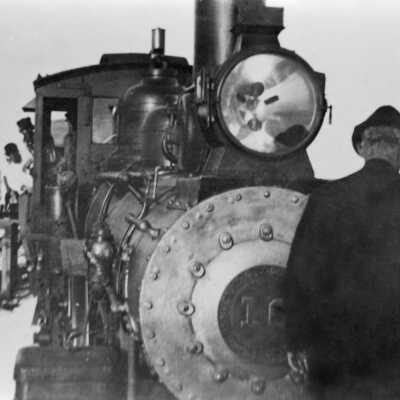 Railroad Engine Stopping