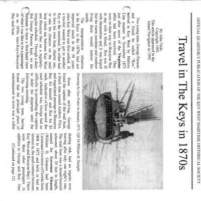 Florida Keys Sea Heritage Journal, Volume 21, Number 3, Spring 2011