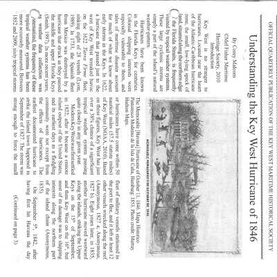 Florida Keys Sea Heritage Journal, Volume 20, Number 4, Summer 2010