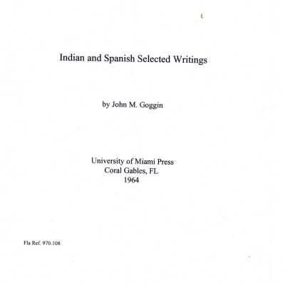 Indian and Spanish Selected Writings