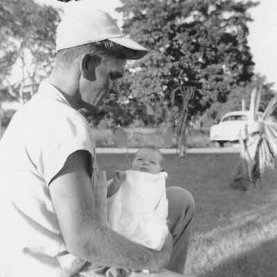 Charles Louis Pellicier with Daughter Susan - 1951