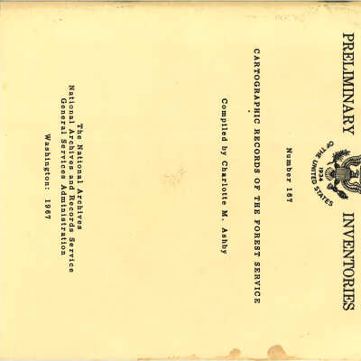 Cartographic Records of the Forest Service