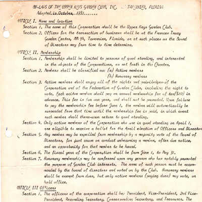 GCUK Bylaws 1981 A