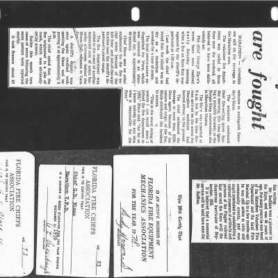 Florida Keys Fire Department Scrapbook