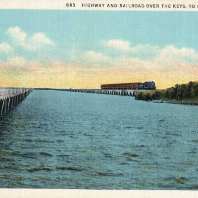 Highway and Railroad over the Keys