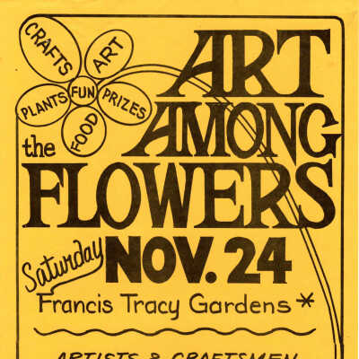 Art Among Flowers Poster B