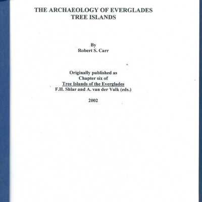 The Archaeology of Everglades Tree Islands