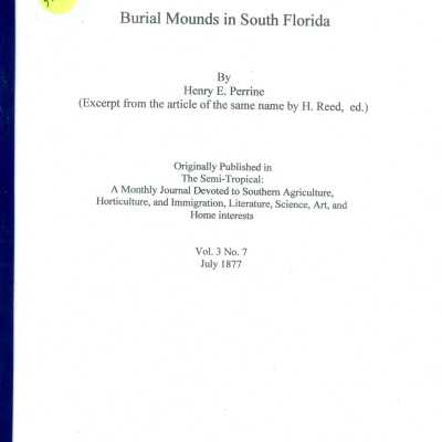 Burial Mounds in South Florida