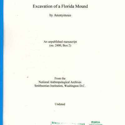 Excavation of a Florida Mound