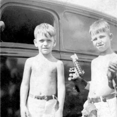 Charlie and friend
