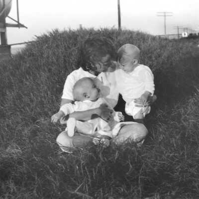 Dorothy Craig with Twins
