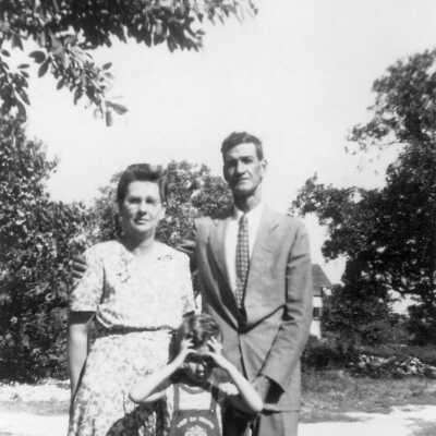 Myrtle and Rodney Albury with Donald Matlock