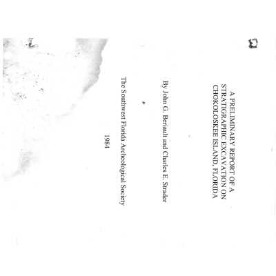 A Preliminary Report of a Stratigraphic Excavation on Chokoloskee Island, Florida