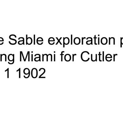 FEC Camp Railroad Cape Sable Survey Party