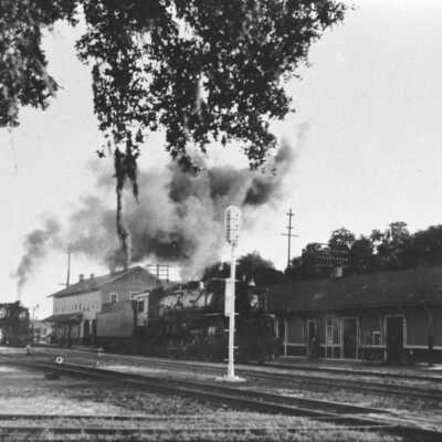 Train Waiting at Depot