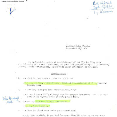R. G. Unkrich Testimony