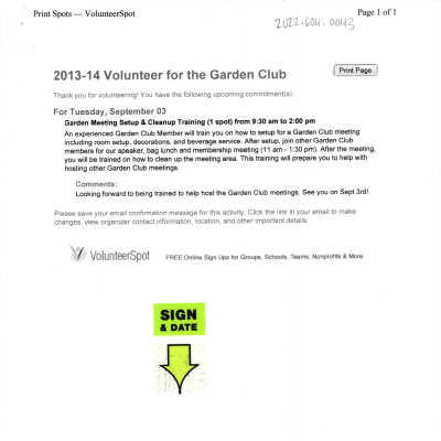 2013-2014 Volunteer Welcome and GCUK Calendar