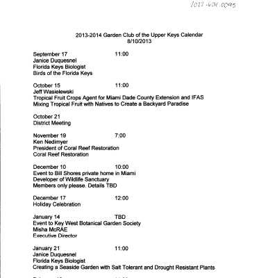 2013-2014 GCUK Calendar