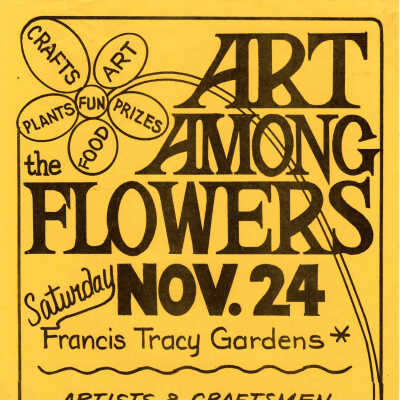 Art Among Flowers Poster A