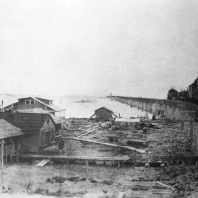 Freight Train Crossing over Pigeon Key