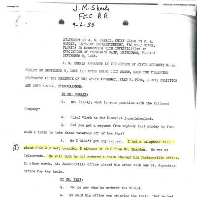 J. M. Shealy Testimony