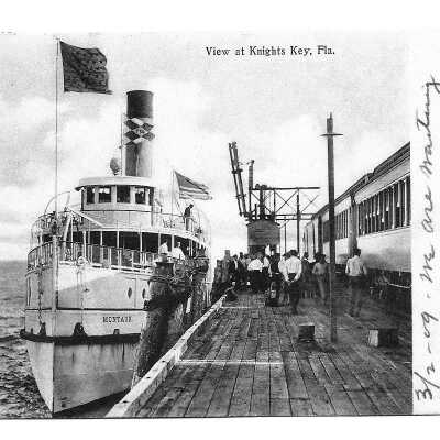 Knight's Key Dock Early Postcard