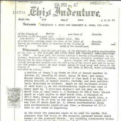 Copy of Debenture - June 6th, 1963