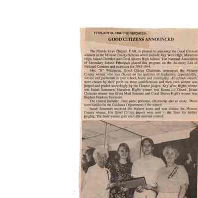 Good Citizens Award, 1994