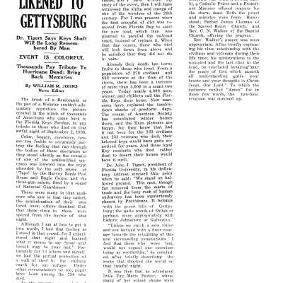 "Memorial Likened to Gettysburg"