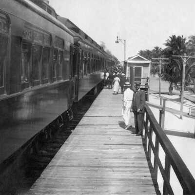 Passengers Leaving Train